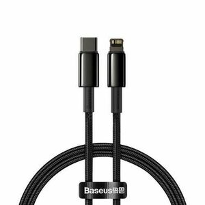 Cablu de date Baseus, USB-C - USB-C, 1m, Negru imagine