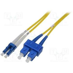 Patch Cord fibra optica, duplex LC-SC SM OS2 09/125 1 M DK-2932-01 imagine