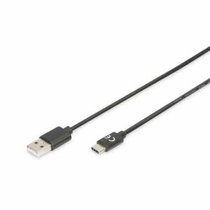 Cablu de conectare USB tip C, Assmann, tip C la A, 1, 8 m, negru AK-300154-018-S imagine