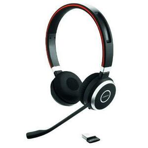 Casti Wireless Jabra Evolve 65 MS Duo USB, Noise-canceling, Bluetooth/USB (Negru) imagine