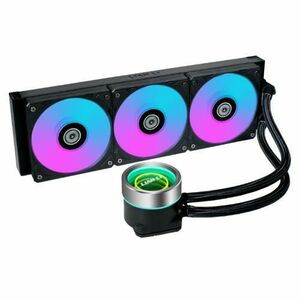 Cooler CPU Lian Li Galahad II 360 Trinity ARGB, iluminare ARGB, 3x 120mm, 2450 rpm, PWN (Negru) imagine