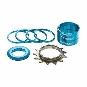 Kit pinion Reverse Components single speed 13T (Albastru) imagine