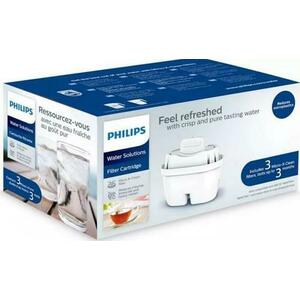 Cartus filtrant de apa Philips Micro X-Clean AWP211/58, 3 bucati, 100 L (Alb) imagine