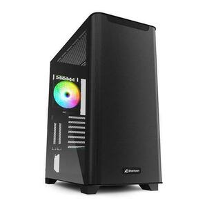 Carcasa Sharkoon M30 RGB, Middle Tower, Fara sursa, ATX, E-ATX (Negru) imagine