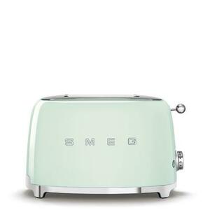 Prajitor de paine Smeg TSF01PGEU, 950W, 2 sloturi, 6 trepte de rumenire (Verde) imagine