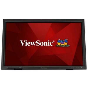 Monitor VA LED ViewSonic 23.6inch TD2423, Full HD (1920 x 1080), VGA, DVI, HDMI, Touchscreen (Negru) imagine