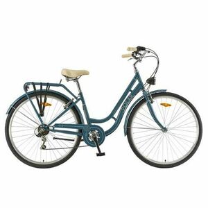 Bicicleta Oras Polar Grazia Retro 6s, M, roti 28inch, Frane V-Brake (Gri) imagine