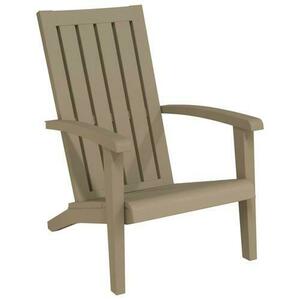 Scaun de gradina vidaXL 364166 Adirondack, Polipropilena, Maro deschis imagine