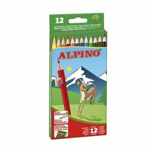 Creioane colorate ALPINO, cutie carton, 12 culori/set imagine