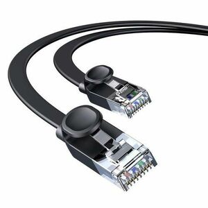 Cablu de retea High Speed, Baseus, LAN Ethernet CAT6, RJ45, 10m, Negru imagine