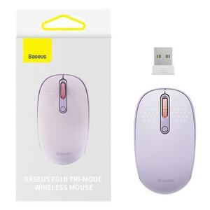 Mouse Wireless Baseus F01B Tri-Mode, 1600 DPI, Bluetooth / Wi-Fi (Mov) imagine