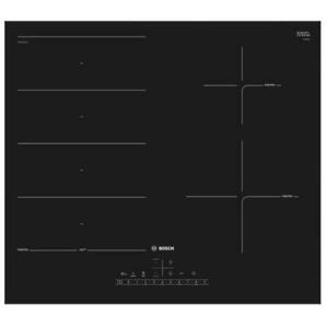 Plita incorporabila cu inductie Bosch PXE611FC1E, 4 zone de gatit, Putere 7400 W (Negru) imagine