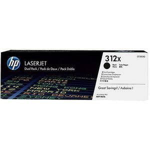 Pachet de 2 tonere HP 312X, 2x4400 pagini (Negru) imagine