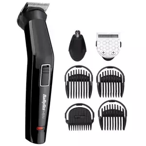 Aparat de tuns si ras BaByliss MT725E 6in1 Multi Trimmer, 6 accesorii, 2 capete, Negru imagine