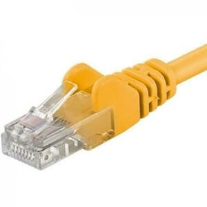 Patchcord UTP RJ45-RJ45 Categoria 6, 0.5m, galben, cupru integral, 26AWG imagine