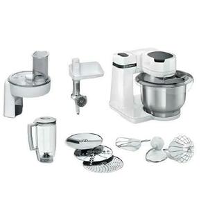 Robot de bucatarie BOSCH Mum Serie 2 MUMS2EW30, 3.8l, blender 1.25l, 700 W, 4 trepte viteza (Alb) imagine