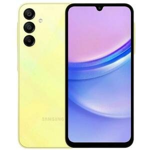 Telefon Mobil Samsung Galaxy A15, Procesor Mediatek Helio G99 Octa-Core, Super AMOLED Touchscreen 6.5inch, 4GB RAM, 128GB Flash, Camera Tripla 50+5+2MP, Wi-Fi, 4G, Dual Sim, Android (Galben/Non-Eu) imagine