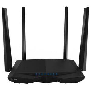 Router Wireless Tenda AC6, Dual Band, 1200 Mbps, 4 Antene externe (Negru) imagine