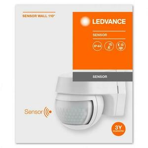 Senzor de lumina si miscare aplicabil pe perete Ledvance SENSOR WALL 110°, 230V, IP44, 60x72x77mm, reglabil 2s - 15min, Alb imagine