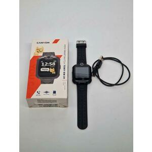 Smartwatch Canyon Tony CNE-KW31BB, LCD 1.54inch, 32MB RAM, Bratara silicon, dedicat pentru copii (Negru) imagine