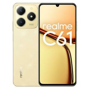 Telefon Mobil Realme C61, Procesor Unisoc Tiger T612, Ecran IPS LCD 6.78inch, 6GB RAM, 256GB Flash, Camera 32MP, Wi-Fi, 4G, Dual Sim, Android (Auriu) imagine