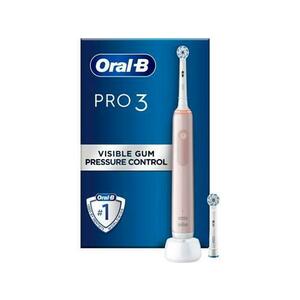 Periuta de dinti electrica Oral-B Pro3 3400N Sensitive, 3 moduri de periaj, 8800 rotatii/min, Cronometru 2 minute (Roz) imagine