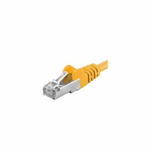 Patchcord SFTP PremiumCord RJ45-RJ45 Cat.6A, 2m, Galben imagine