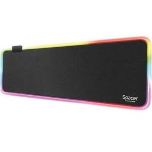 Mouse Pad Spacer SP-PAD-GAME-RGB-PICT, gaming, cauciuc si material textil, 900 x 300 x 3 mm (Negru) imagine