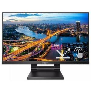 Monitor IPS LED Philips 23.8inch 242B1TC/00, Full HD (1920 x 1080), VGA, HDMI, DisplayPort, Boxe, Touchscreen, 75 Hz (Negru) imagine