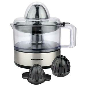 Storcator de citrice Heinner C300SS, 30 W, 0.5 l, 2 Conuri, 2 Directii de rasucire (Inox) imagine