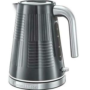 Fierbator apa Russell Hobbs Geo Steel 25240-70, 2400 W, 1.7 L, Fierbere rapida (Gri) imagine