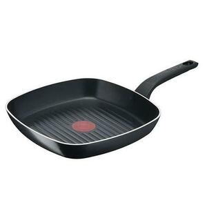 Tigaie grill TEFAL Simply Clean B5674053, 26x26 cm, Aluminiu (Negru) imagine