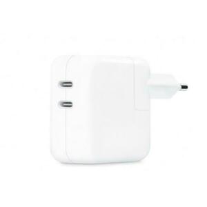 Incarcator Apple MNWP3ZM/A, 35W, 2 x USB Type-C (Alb) imagine