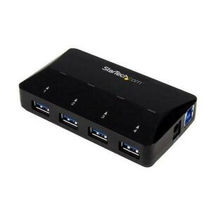 Hub USB StarTech ST53004U1C, USB 3.2 Type-A, 4 porturi USB Type-A (Negru) imagine