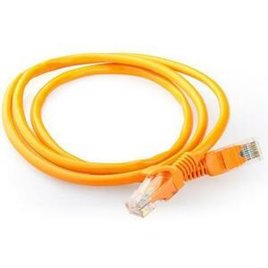 Cablu UTP Gembird PP12-2M/O, Patchcord, CAT.5e, 2m (Portocaliu) imagine