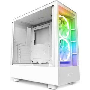 Carcasa NZXT H5 Elite, MidTower, Tempered glass (Alb) imagine