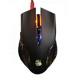 Mouse Optic A4Tech Bloody Q50 Neon X'Glide, Iluminare RGB, 3200 dpi, USB (Negru) imagine