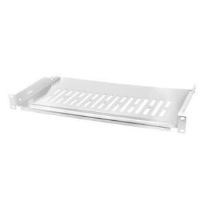 Raft fix Logilink 1U pentru rack 19″, adancime 250mm, sarcina maxima 10Kg, otel 1.5mm, Gri imagine