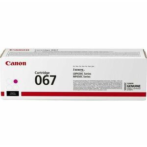 Toner Canon CRG067M, capacitate 1250 pagini, pentru LBP-631 / LBP-631-cw (Magenta) imagine