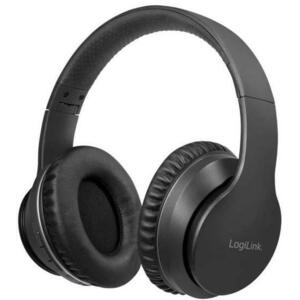 Casti Stereo LogiLink BT0053, Bluetooth, Active Noise Cancelling (Negru) imagine