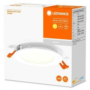 Spot LED incastrat Ledvance RECESS DOWNLIGHT SLIM, 8W, 550 lm, lumina calda (3000K), Ø12cm, Alb imagine