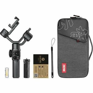 Stabilizator pentru telefoane mobile Zhiyun-Tech Smooth 5 Combo, cu trepied, lumina LED 180° (Negru) imagine