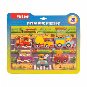 Puzzle trafic, 17 piese imagine