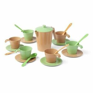 Set de cafea pentru copii, Wader, Maro/Verde imagine