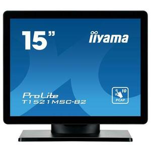 Monitor TN LED Iiyama 15inch T1521MSC-B2, 1024 x 768, VGA, HDMI, Touchscreen (Negru) imagine