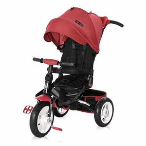 Tricicleta Lorelli Jaguar Air Wheels Red & Black, recomandata pentru copii de la 1 an pana la 3 ani, greutate maxima suportata 20 kg imagine