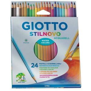 Creioane colorate GIOTTO Stilnovo Aquarell, 12 culori/cutie imagine