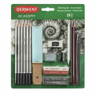 Set complet pentru schite DERWENT Academy, creioane grafit, blister, 19 buc/ set imagine