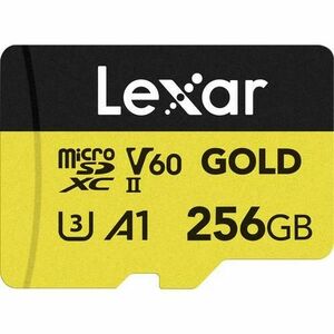 Card de memorie Lexar Professional GOLD, 256GB, microSDXC, UHS-II U3, V60, A1 imagine