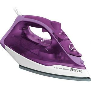 Fier de calcat Tefal Express Steam FV2836E0, 2400 W, 270 ml, 165 g/min, Functie Anticalcar (Alb/Mov) imagine